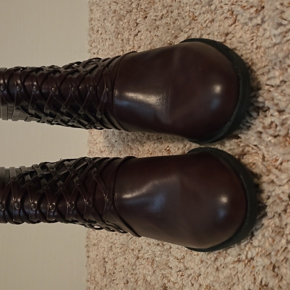 Women's Avenue Burgundy Cloudwalkers Ankle Boots Size 8.5W (0718) - Picture 5 of 11